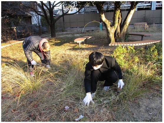 越前町公園の清掃活動！